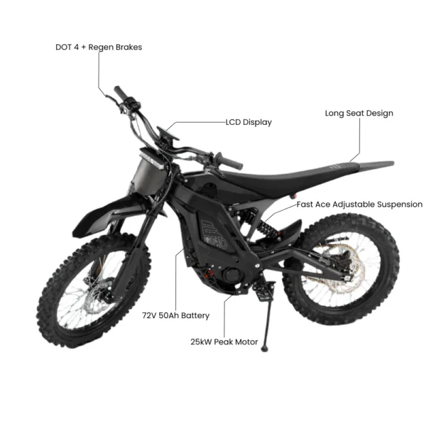 E Ride Pro SR - 25KW Power e Dirt Bike